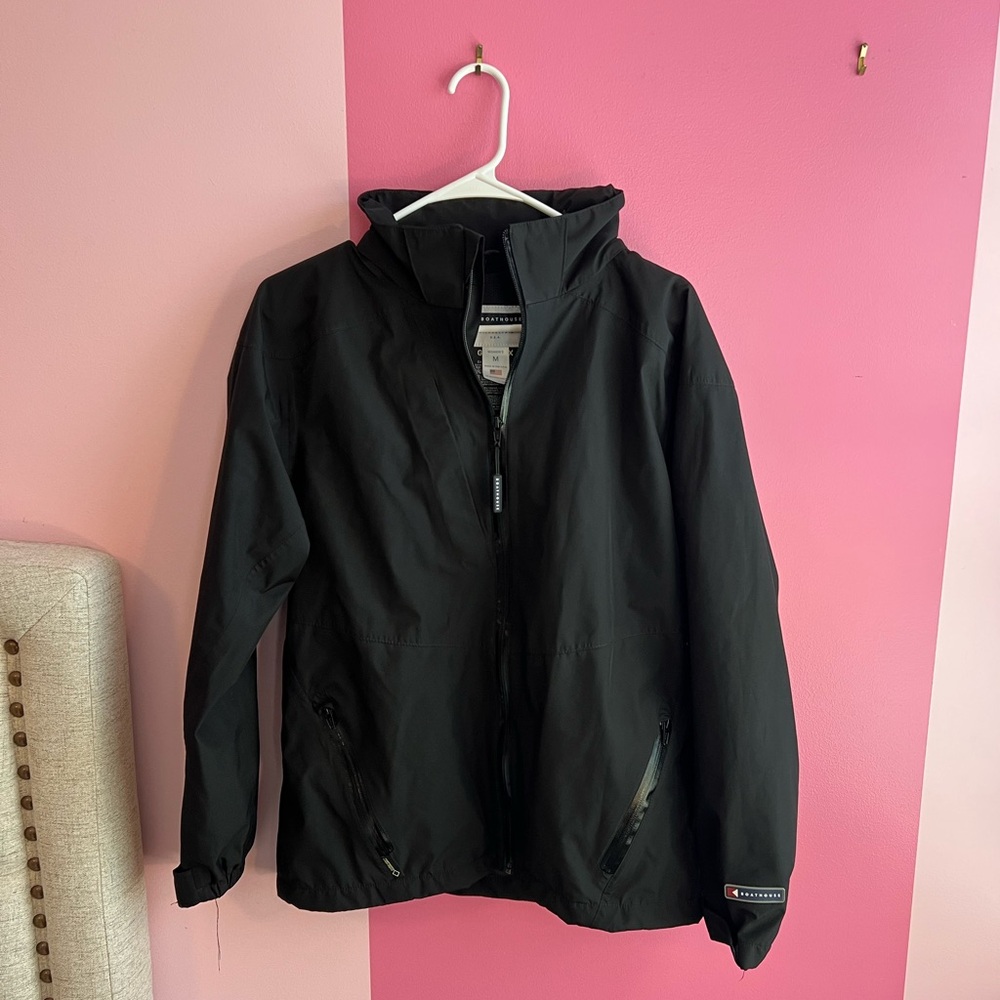 Women's Black Rain Jacket